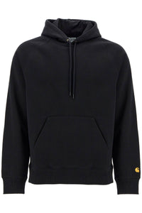 chase hooded raglan sweat I033661 BLACK / GOLD