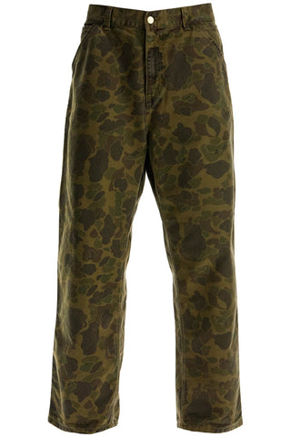 duck single knee pants I033896 CAMO DUCK, GREEN / OFFICE GREEN