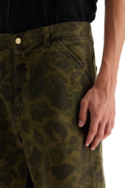 duck single knee pants I033896 CAMO DUCK, GREEN / OFFICE GREEN