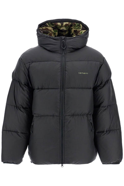 toronto hooded down jacket I033920 BLACK / CAMO DUCK, GREEN