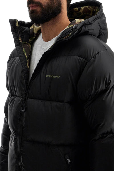 toronto hooded down jacket I033920 BLACK / CAMO DUCK, GREEN