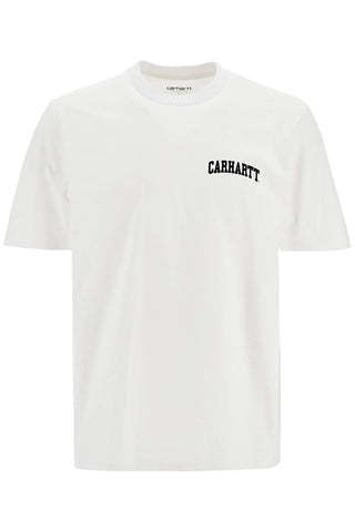 university script t-shirt I034852 WHITE / BLACK