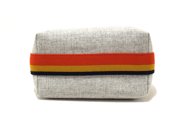 Hermes Grey Wool Small Bride-A-Brac Pouch Gris Flanelle Case