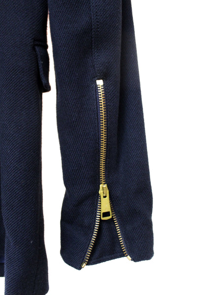 Burberry Navy Blue Brit Blazer Jacket size 4