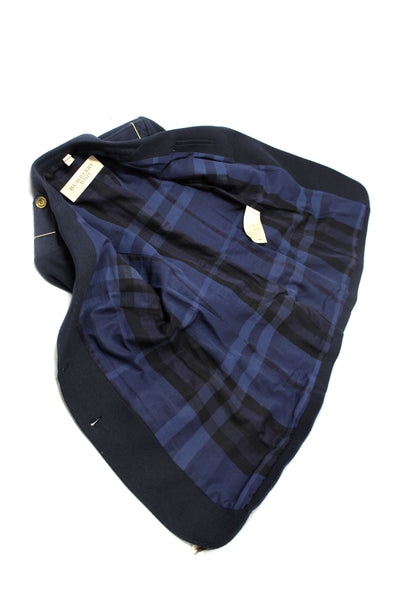 Burberry Navy Blue Brit Blazer Jacket size 4