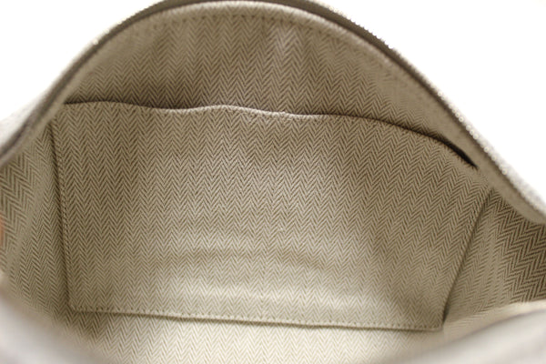 Hermes Grey Wool Small Bride-A-Brac Pouch Gris Flanelle Case