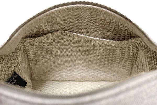 Hermes Grey Wool Small Bride-A-Brac Pouch Gris Flanelle Case