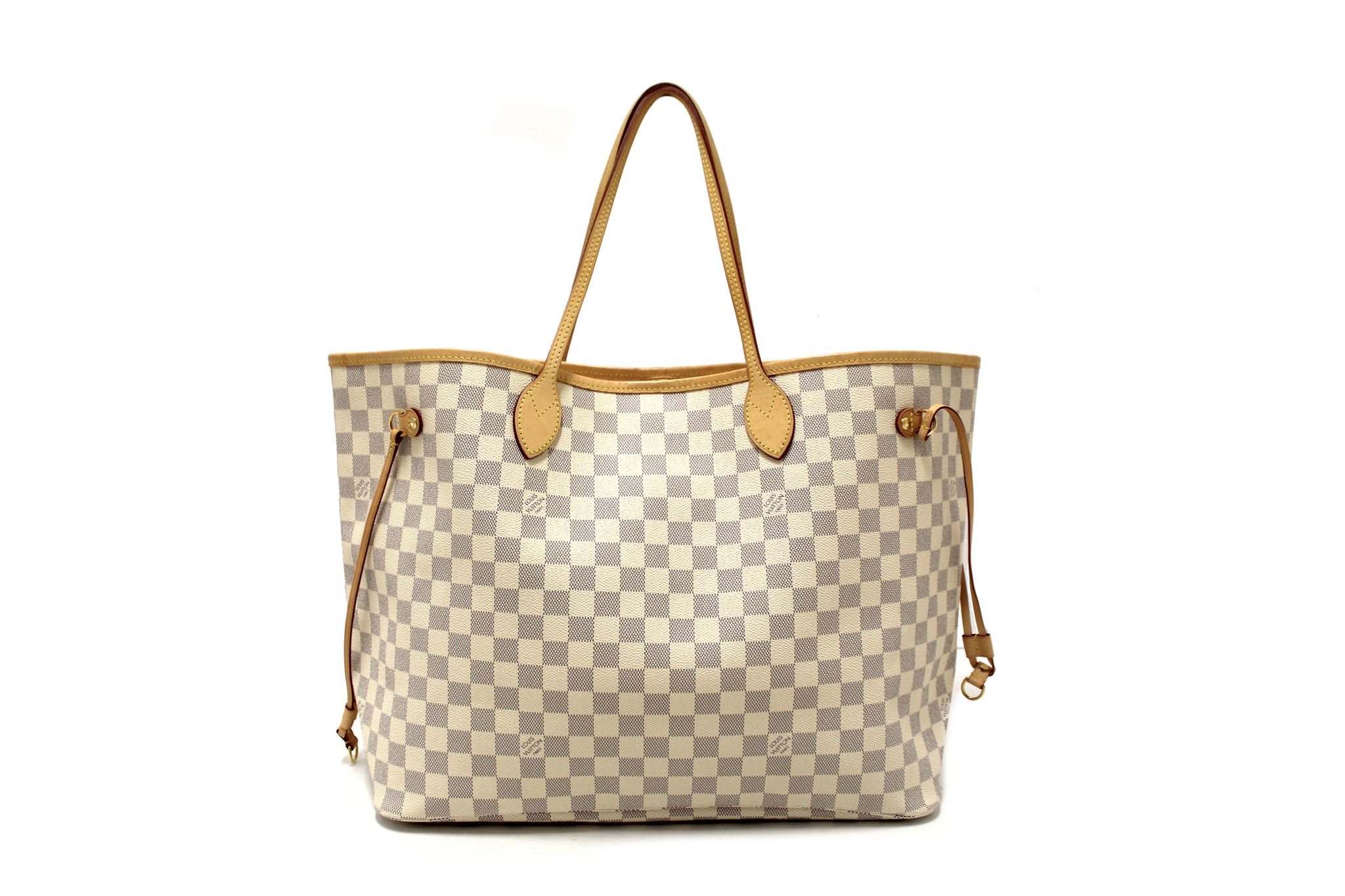 Louis Vuitton Damier Azur Neverfull GM Tote Shoulder Bag