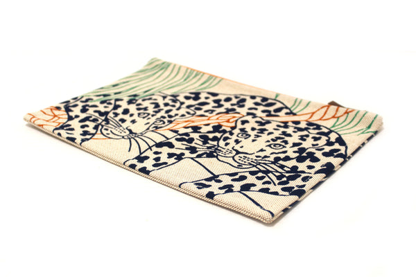 Hermes Beige Canvas Pouch Jin et Leo Clutch Bag | Italystation.com - Now at italystation.com