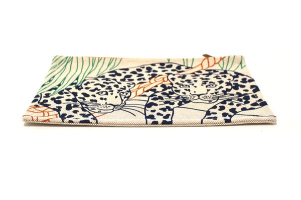 Hermes Beige Canvas Pouch Jin et Leo Clutch Bag | Italystation.com - Now at italystation.com