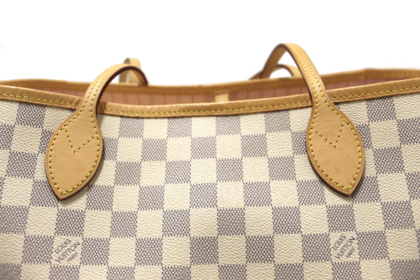 Louis Vuitton Damier Azur Neverfull GM Tote Shoulder Bag