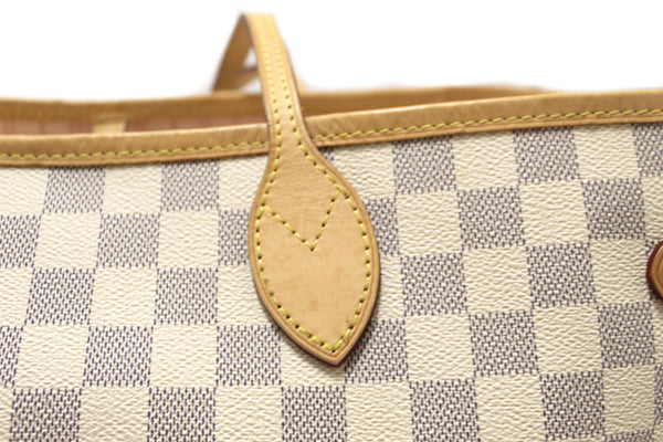 Louis Vuitton Damier Azur Neverfull GM Tote Shoulder Bag