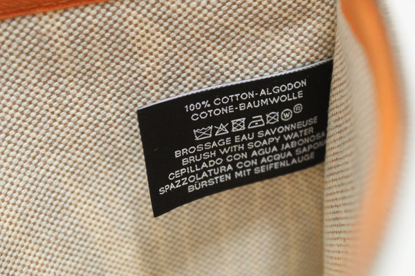 Hermes Beige Canvas Pouch Jin et Leo Clutch Bag | Italystation.com - Now at italystation.com