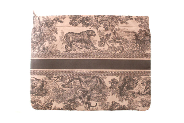 NEW Christian Dior Pink Toile De Jouy Diortravel Zipped Pouch | Italystation.com