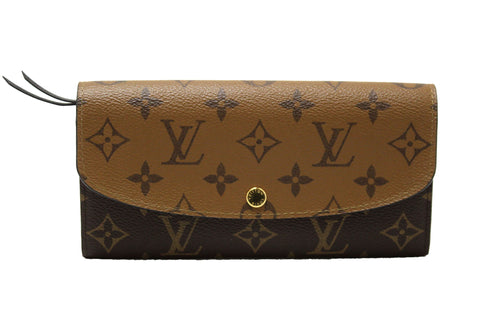 Louis Vuitton Classic Monogram and Monogram Reverse Canvas Emilie Wallet