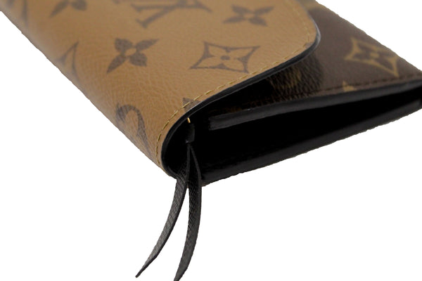 Louis Vuitton Classic Monogram and Monogram Reverse Canvas Emilie Wallet