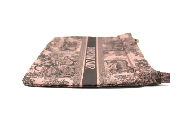 NEW Christian Dior Pink Toile De Jouy Diortravel Zipped Pouch | Italystation.com