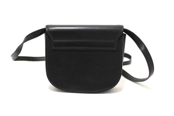 Saint Laurent Black Calfskin Leather Kaia Small Satchel Shoulder Bag