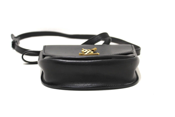 Saint Laurent Black Calfskin Leather Kaia Small Satchel Shoulder Bag