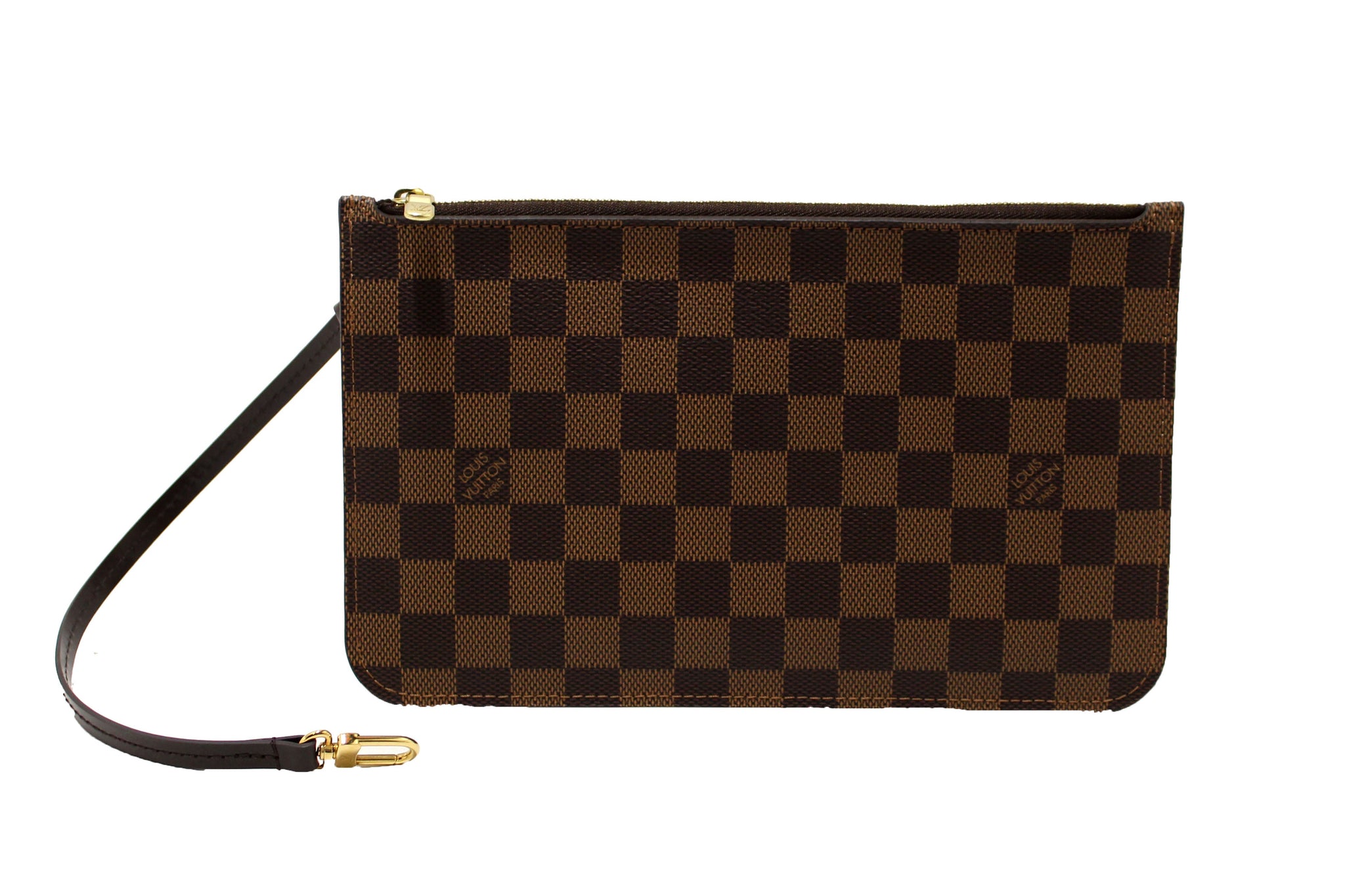 Louis Vuitton Damier Ebene Neverfull Pouch Pochette