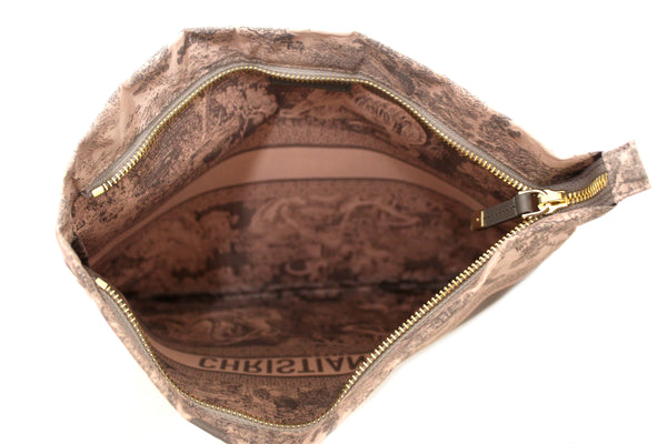 NEW Christian Dior Pink Toile De Jouy Diortravel Zipped Pouch | Italystation.com