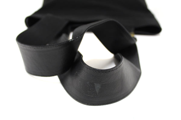 SalvatoreFerragamo Salvatore Ferragamo Black Grosgrain Ribbon Tiered T | Italystation.com - Shop Now at italystation.com