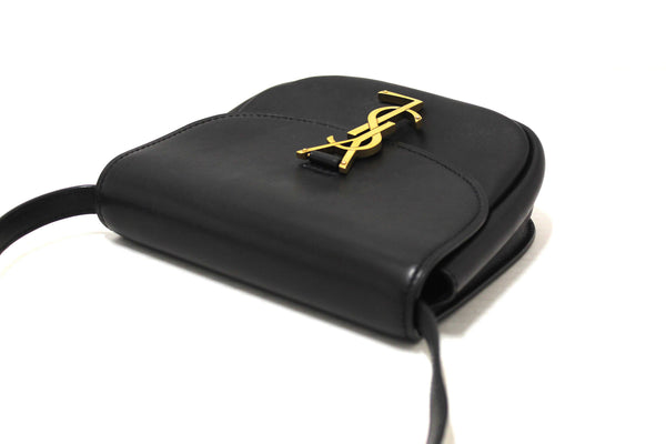 Saint Laurent Black Calfskin Leather Kaia Small Satchel Shoulder Bag