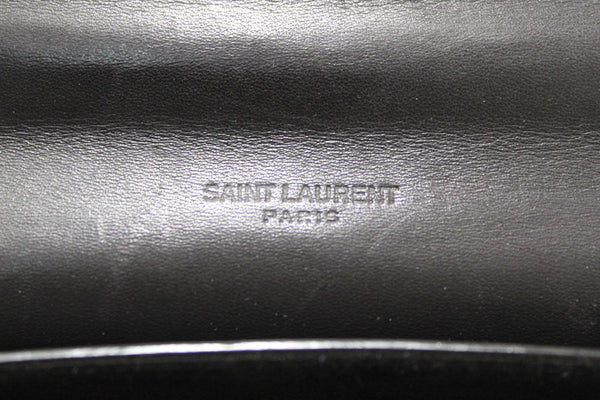 Saint Laurent Black Calfskin Leather Kaia Small Satchel Shoulder Bag