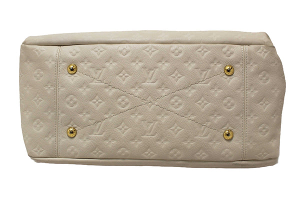 Louis Vuitton White Monogram Empreinte Leather Artsy MM Hobo Bag