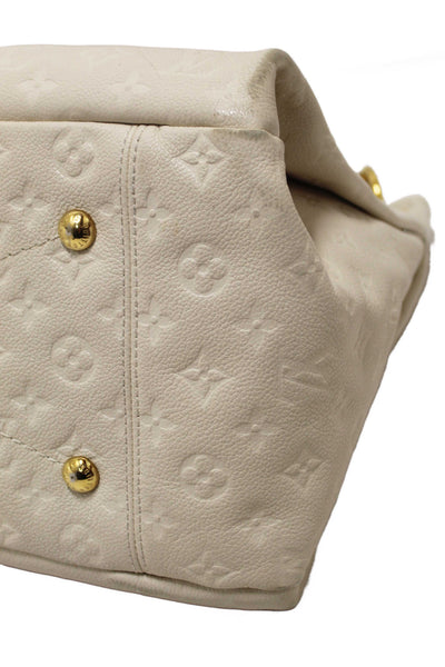 Louis Vuitton White Monogram Empreinte Leather Artsy MM Hobo Bag