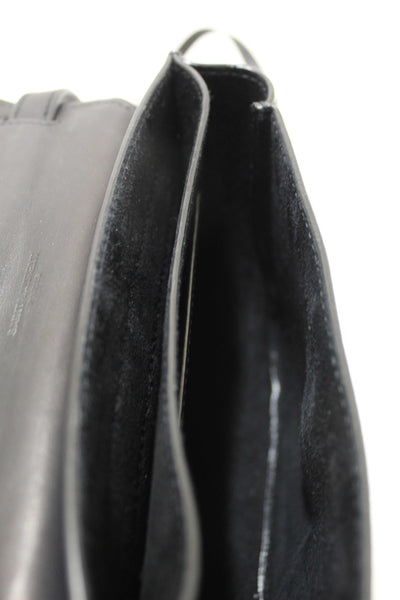Saint Laurent Black Calfskin Leather Kaia Small Satchel Shoulder Bag