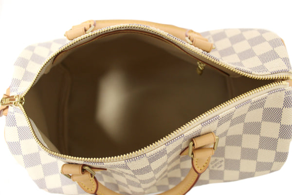 Louis Vuitton Damier Azur Canvas Speedy 30 Handbag