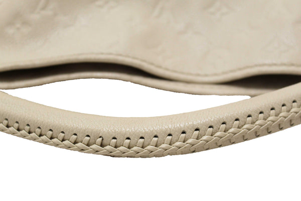 Louis Vuitton White Monogram Empreinte Leather Artsy MM Hobo Bag