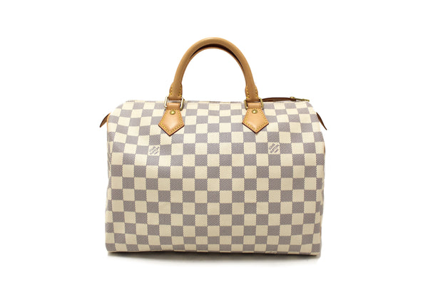 Louis Vuitton Damier Azur Canvas Speedy 30 Handbag