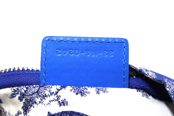 NEW Christian Dior Blue Toile de Jouy Reverse Technical Fabric DiorTravel Zipped Pouch