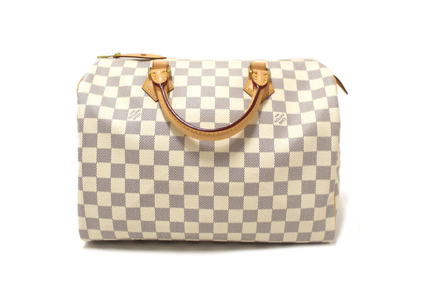 Louis Vuitton Damier Azur Canvas Speedy 30 Handbag