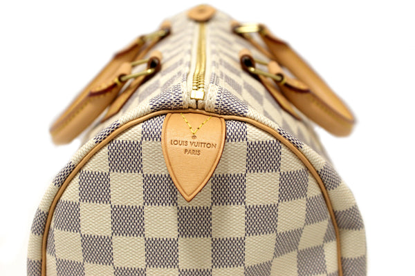 Louis Vuitton Damier Azur Canvas Speedy 30 Handbag