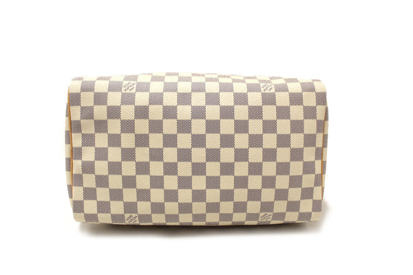 Louis Vuitton Damier Azur Canvas Speedy 30 Handbag