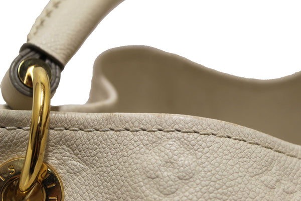 Louis Vuitton White Monogram Empreinte Leather Artsy MM Hobo Bag