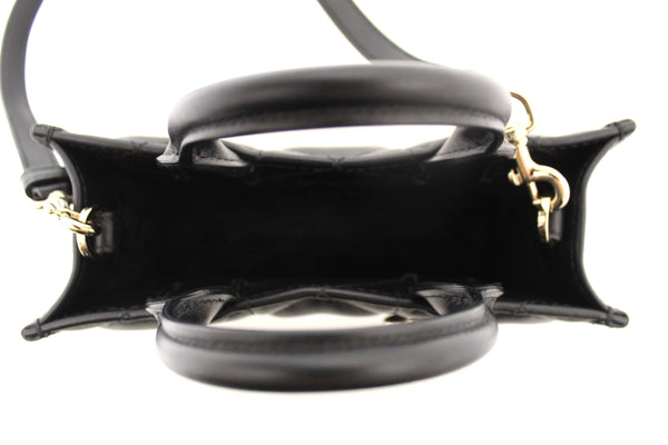 Christian Dior Black Calfksin Macrocannage Mini Book Tote