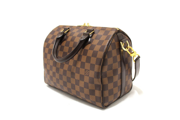 Louis Vuitton Damier Ebene Speedy 25 Bandouliere Bag