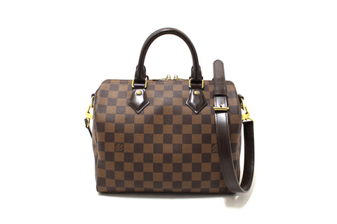 Louis Vuitton Damier Ebene Speedy 25 Bandouliere Bag