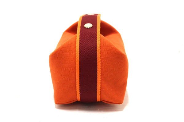 Hermes Orange Wool Small Bride-A-Brac H Pouch Case