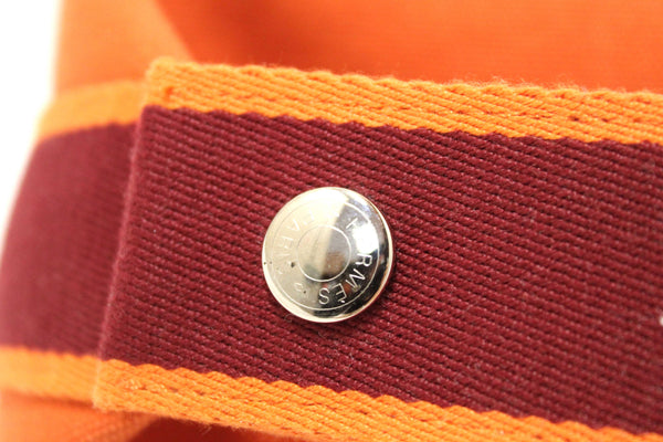 Hermes Orange Wool Small Bride-A-Brac H Pouch Case
