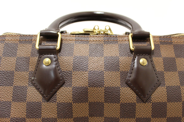 Louis Vuitton Damier Ebene Speedy 25 Bandouliere Bag