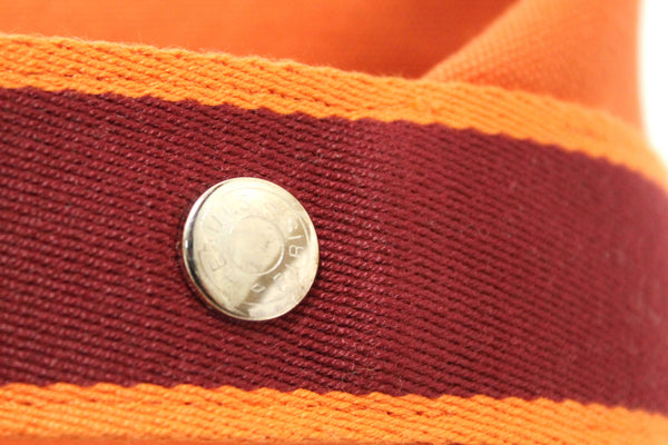 Hermes Orange Wool Small Bride-A-Brac H Pouch Case