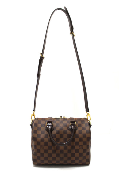 Louis Vuitton Damier Ebene Speedy 25 Bandouliere Bag