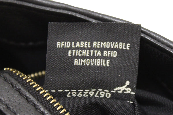 Fendi Black Nappa Leather FF 1974 Embossed Baguette | Italystation.com - Now at italystation.com