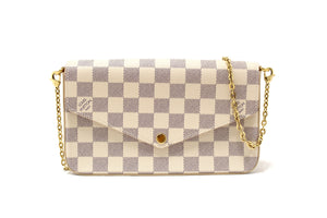NEW Louis Vuitton Damier Azur Felicie Pochette Cros | Italystation.com - Now at italystation.com