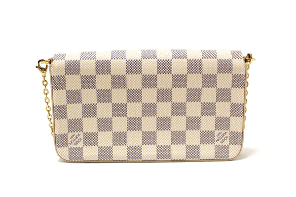 NEW Louis Vuitton Damier Azur Felicie Pochette Cros | Italystation.com - Now at italystation.com